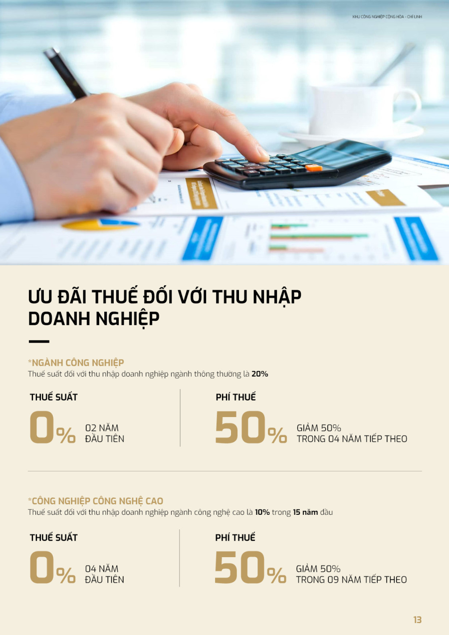 THIẾT KẾ PROFILE KHU CÔNG NGHIỆP CỘNG HÒA CHÍ LINH